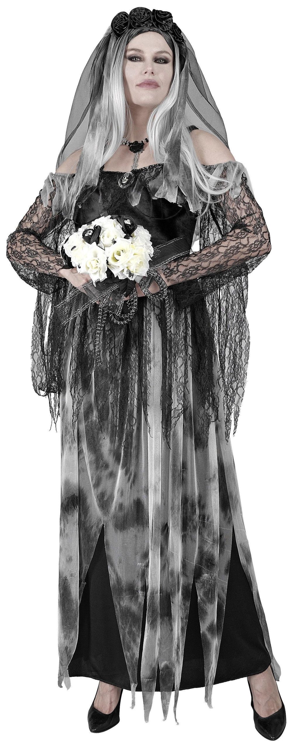 Costume da Sposa Cadavere Oscura per Donna - immagine 6