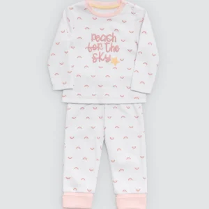 Set per neonato a maniche lunghe con stampa Rainbowland