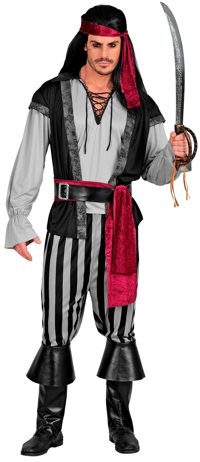 Costume da Capitano Pirata Oscuro per Uomo - immagine 3