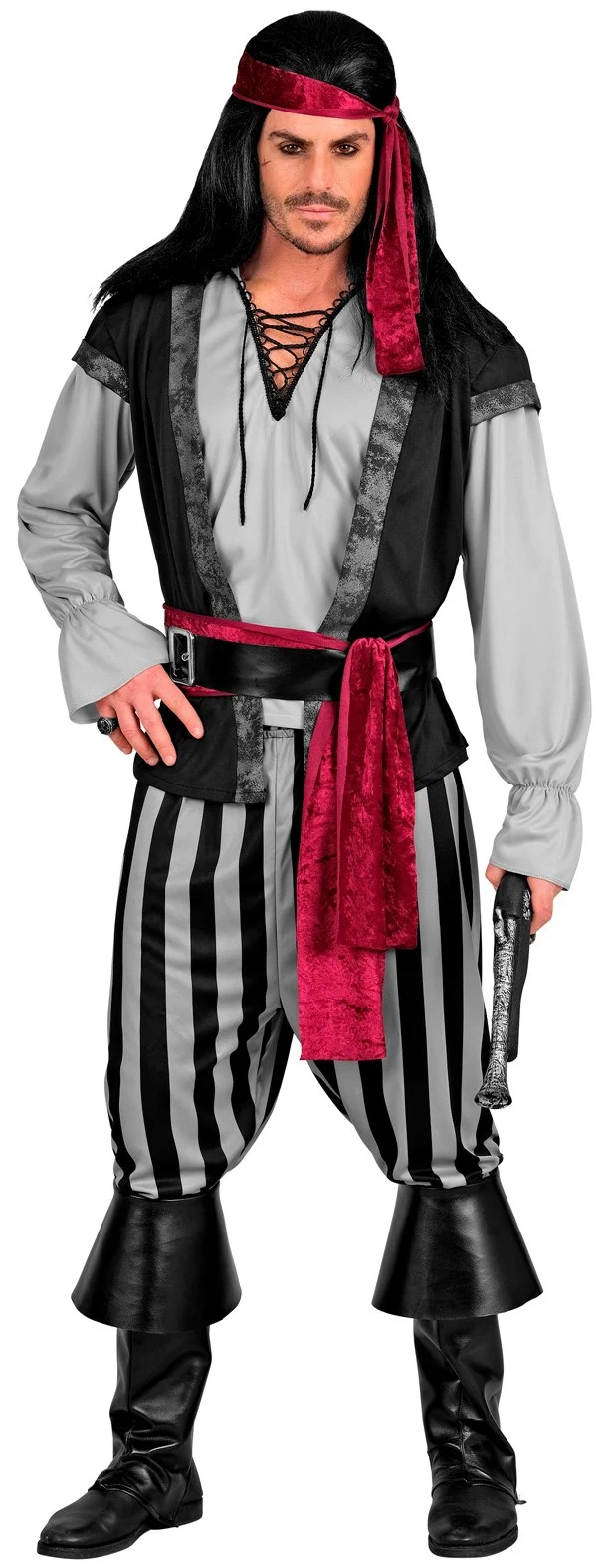 Costume da Capitano Pirata Oscuro per Uomo - immagine 4