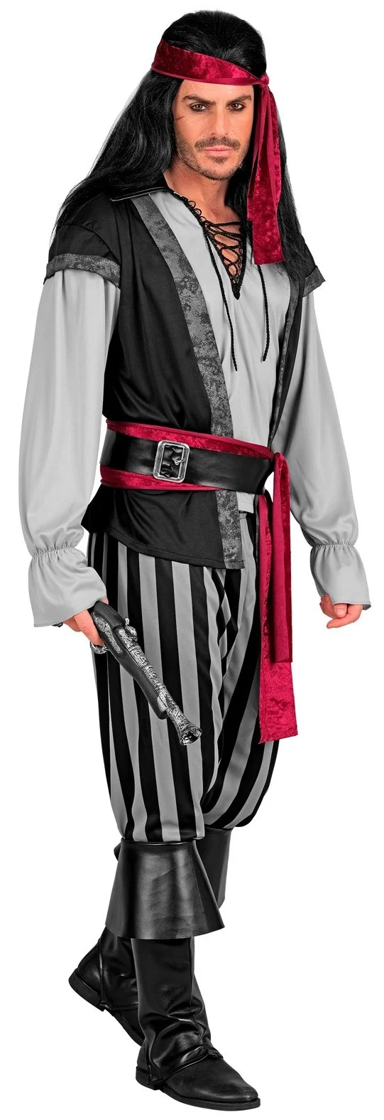 Costume da Capitano Pirata Oscuro per Uomo - immagine 8