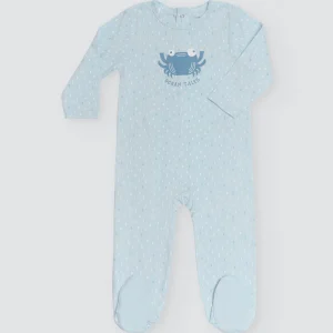 Tutina per bebè a maniche lunghe Ocean Tales blu