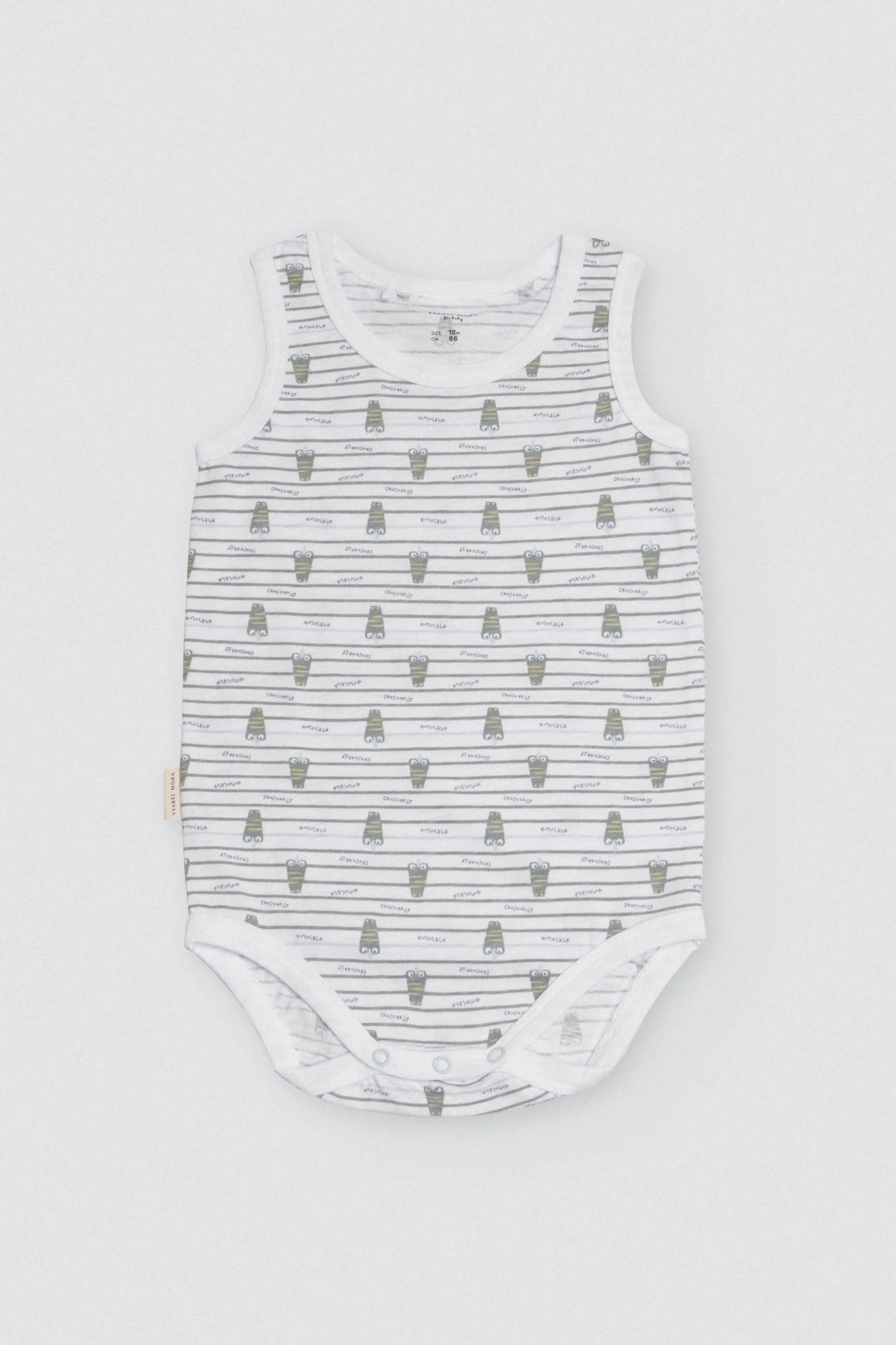 Body bebè con spalline larghe in Coccodino - immagine 2