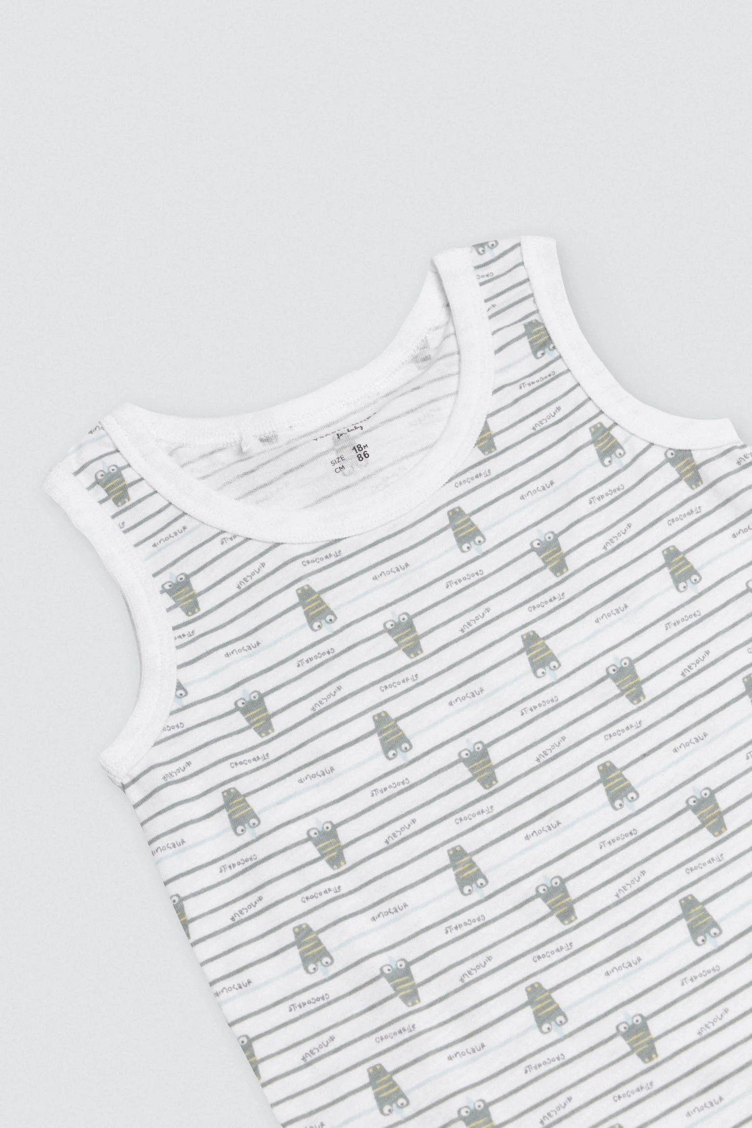 Body bebè con spalline larghe in Coccodino - immagine 3