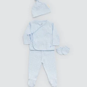 Set di primi vestiti per neonati blu