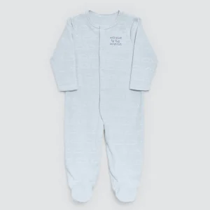 Tutina per neonato a maniche lunghe blu Baby Cosmos