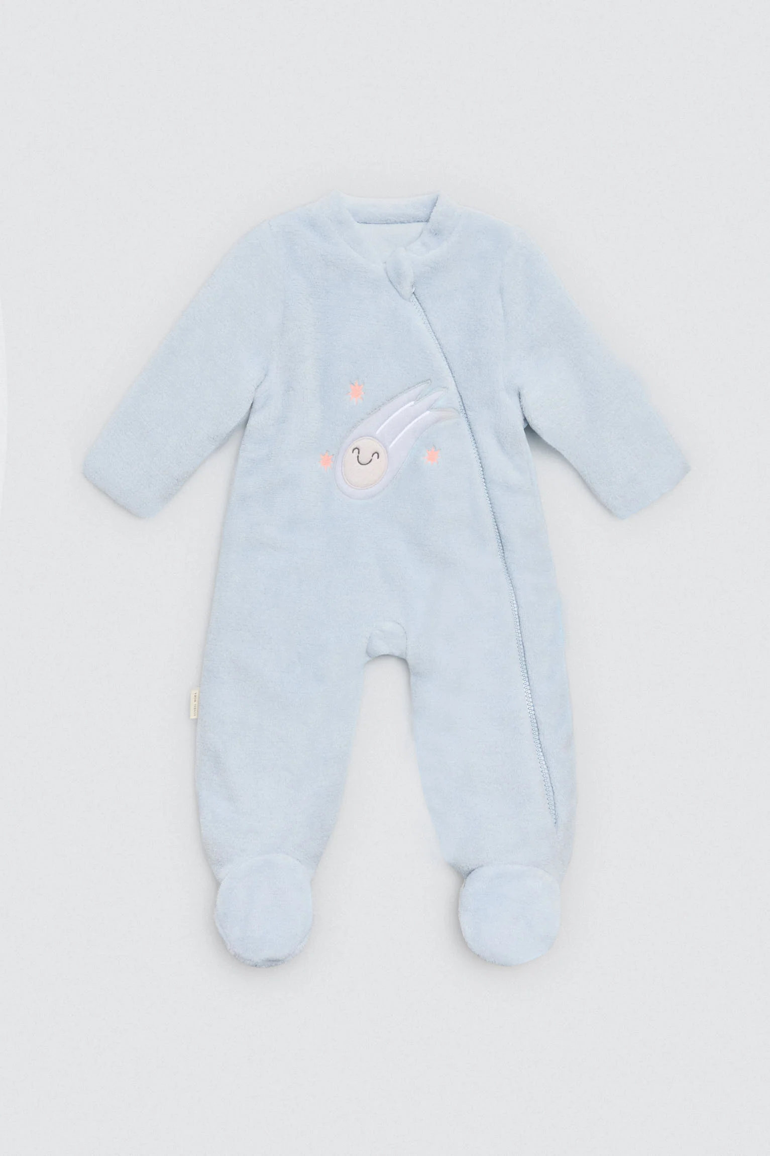 Felpa blu per neonati Baby Stars