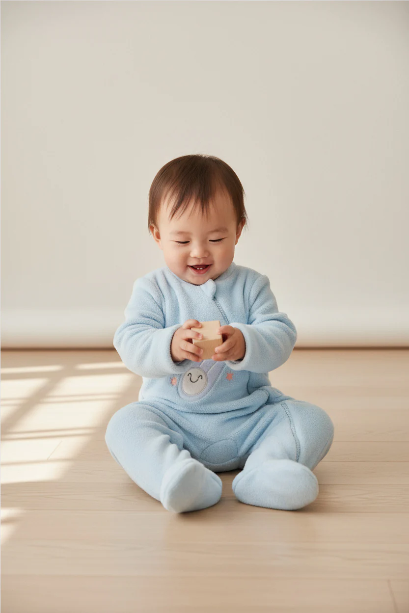 Felpa blu per neonati Baby Stars - immagine 3