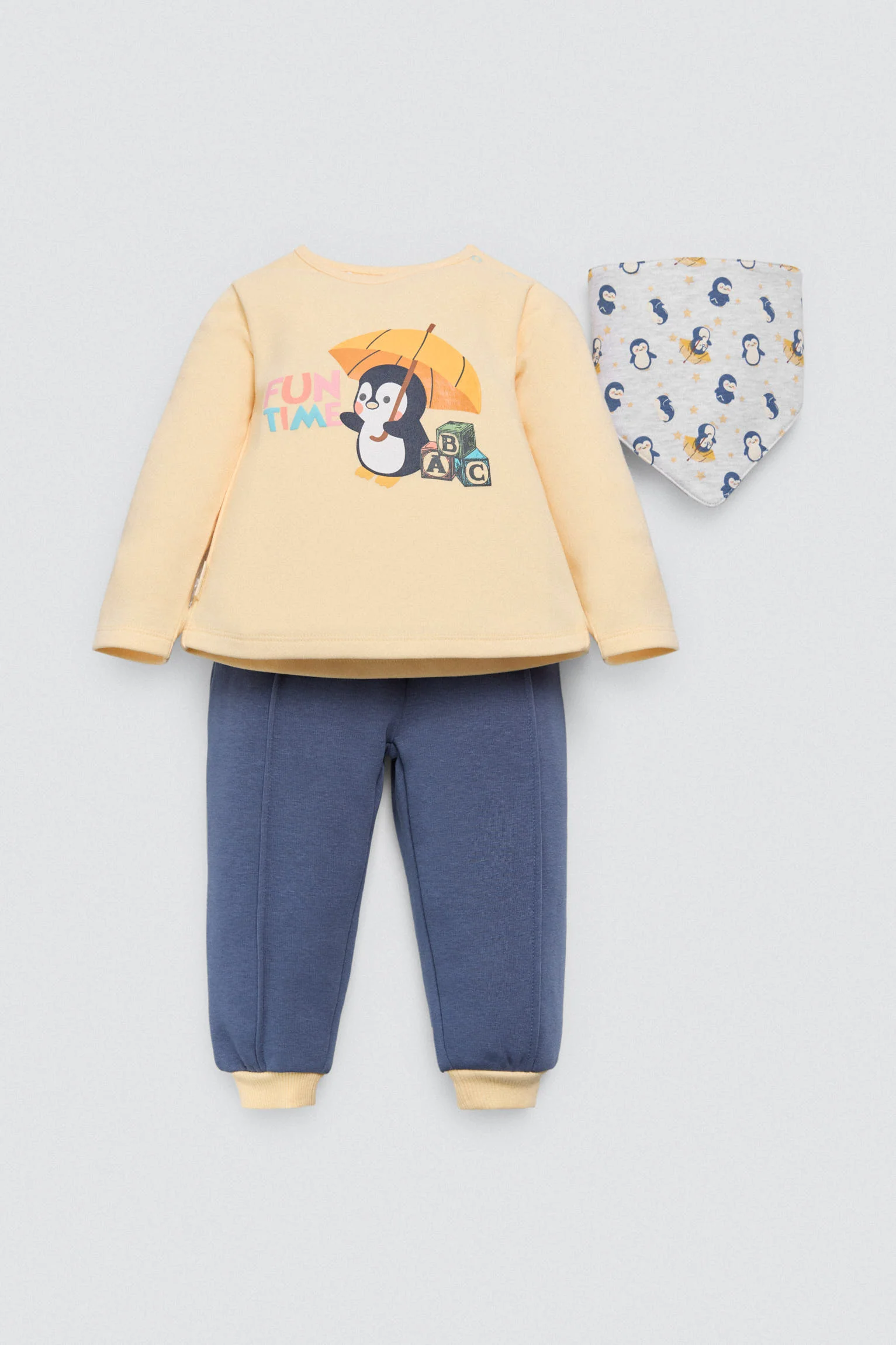 Set per neonati da 3 pezzi con pinguino - immagine 2