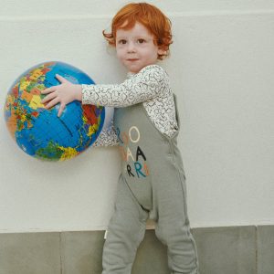 Completo salopette e maglietta a maniche lunghe per neonati Dragon Tale