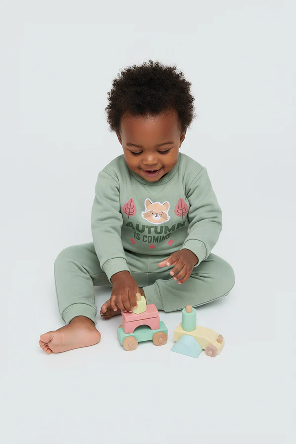 Felpa e jogger per neonati Autumn Buddy - immagine 3