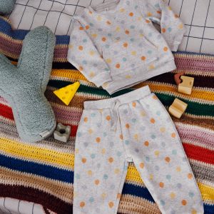 Set felpa e jogger per neonati con palloncini