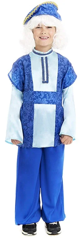 Costume di Paggetto del Re Melchior Blu per Bambino