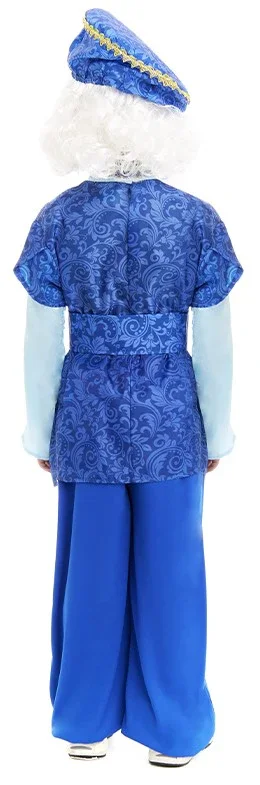 Costume di Paggetto del Re Melchior Blu per Bambino - immagine 3