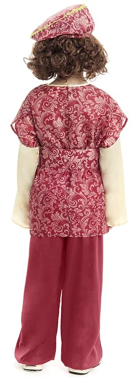 Costume di Paggio del Re Gaspar Rosso per Bambino - immagine 3