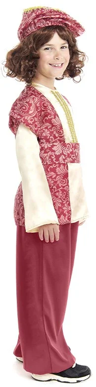 Costume di Paggio del Re Gaspar Rosso per Bambino - immagine 4