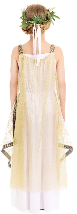 Costume da Dea Greca con Mantello per Bambina - immagine 3