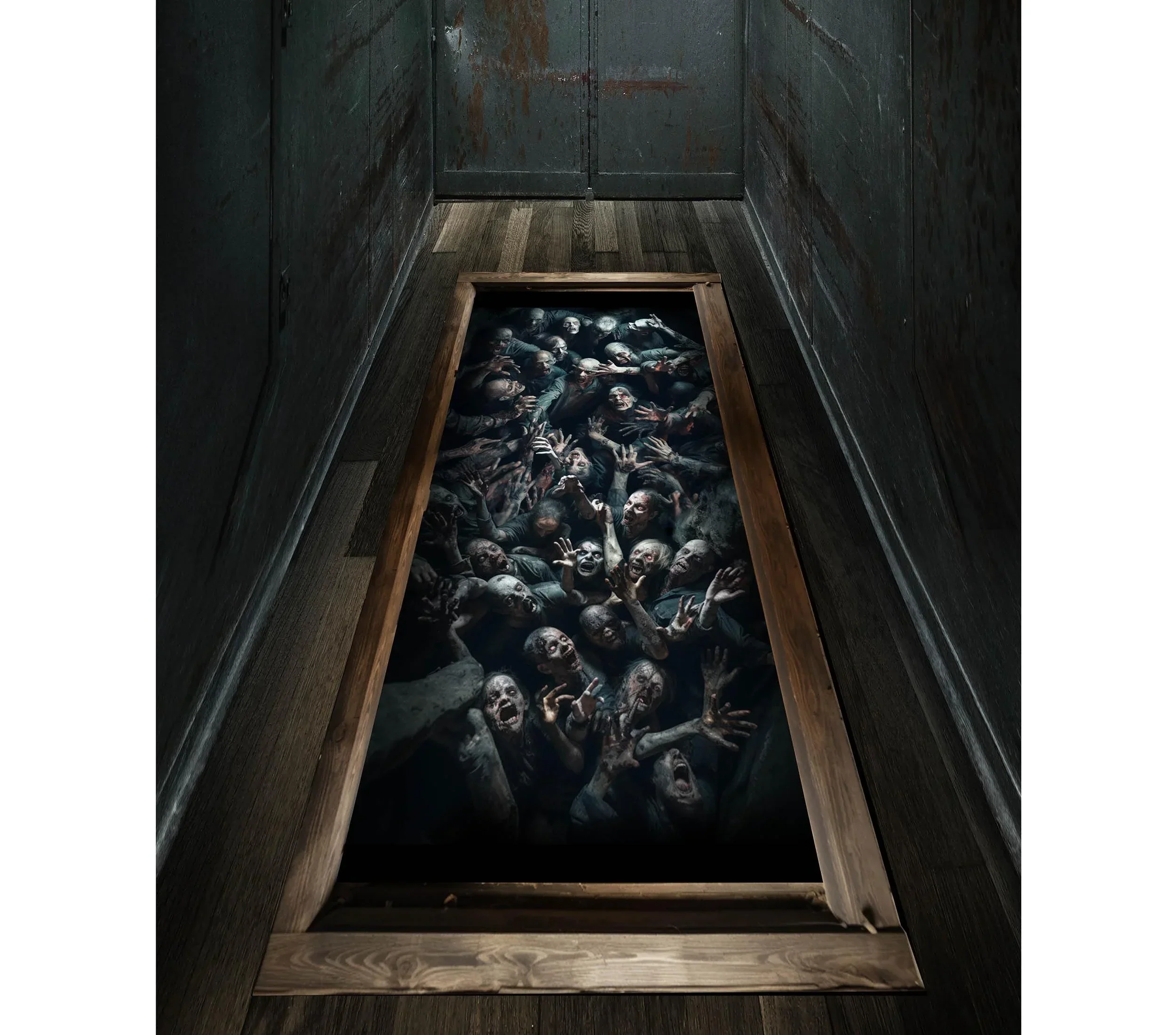 Adesivo di Cantina Piena di Zombie per il Pavimento - immagine 2