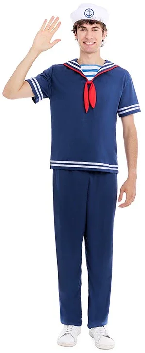 Costume da Marinaio Navigante Blu per Uomo