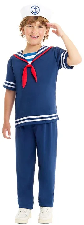 Costume da Marinaio Navigante Blu per Bambino