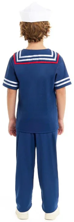 Costume da Marinaio Navigante Blu per Bambino - immagine 3