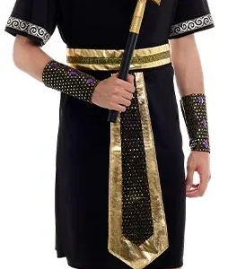 Costume da Faraone del Nilo Nero per Uomo