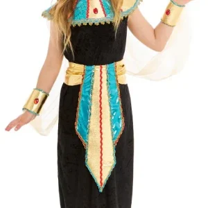 Costume di Faraona del Nilo Nero per Bambina