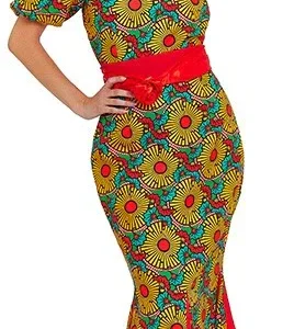 Costume da Africana con Stampa Floreale per Donna