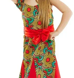 Costume da Africana con Stampa Floreale per Bambina