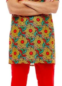 Costume africano con stampa floreale per uomo