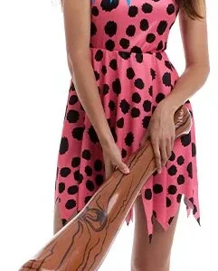 Costume da Troglodita Rosa per Donna