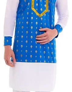 Costume da Indiano Bollywood Blu per Uomo