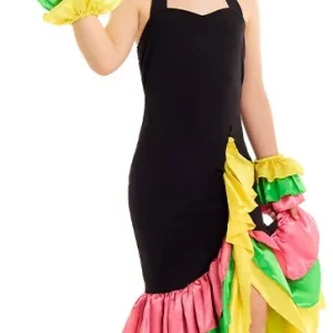 Costume da Rumbera Nero per Bambina