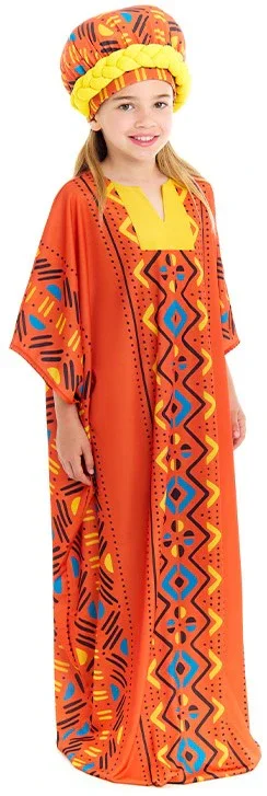 Costume di Africana Tradizionale per Bambina - immagine 4