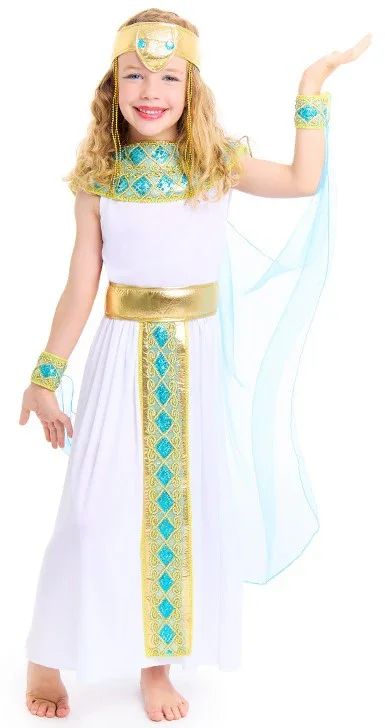 Costume da Faraona Cleopatra per Bambina - immagine 2