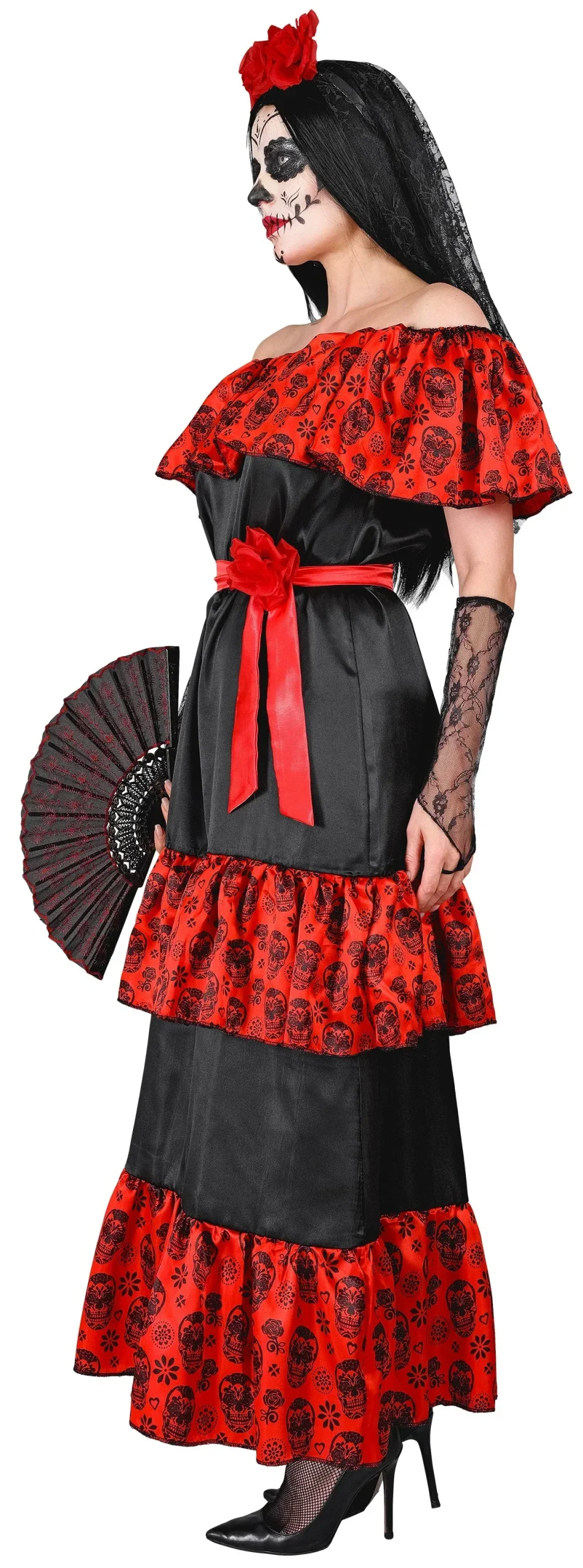 Costume di Catrina Messicana Elegante per Donna - immagine 5