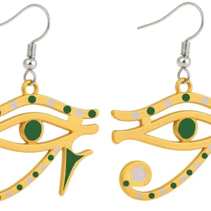 Orecchini di Egiziana dell'Occhio di Horus Metallici
