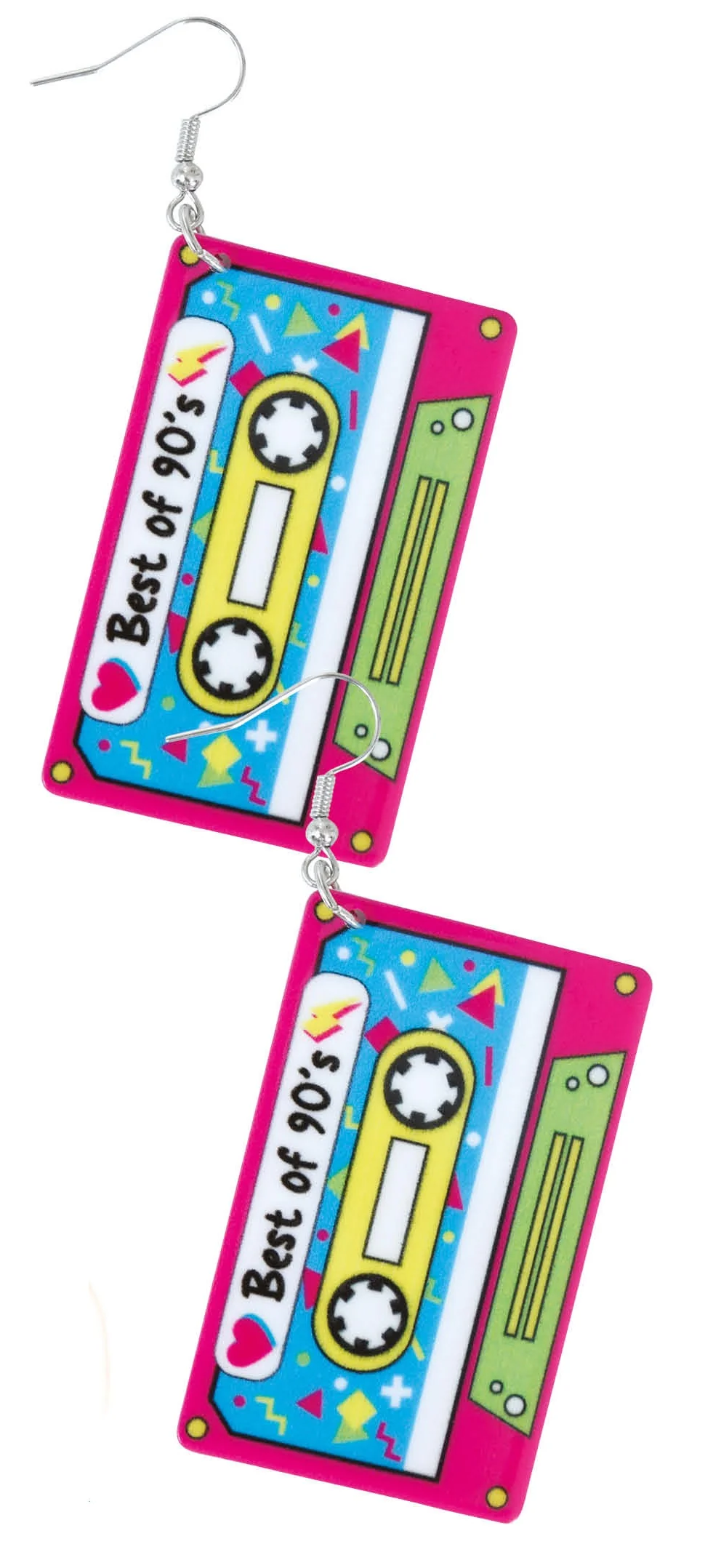 Orecchini Anni 90 di Cassette Multicolore - immagine 2