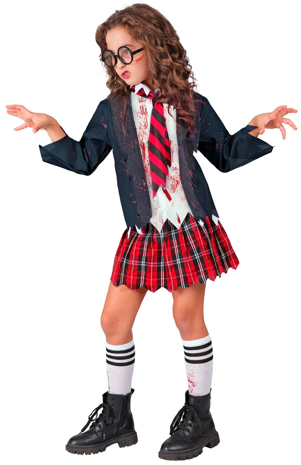 Costume da Studente Zombie per Bambina - immagine 5