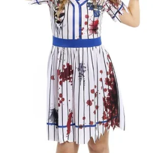 Costume da Giocatrice di Baseball Zombie per Bambina