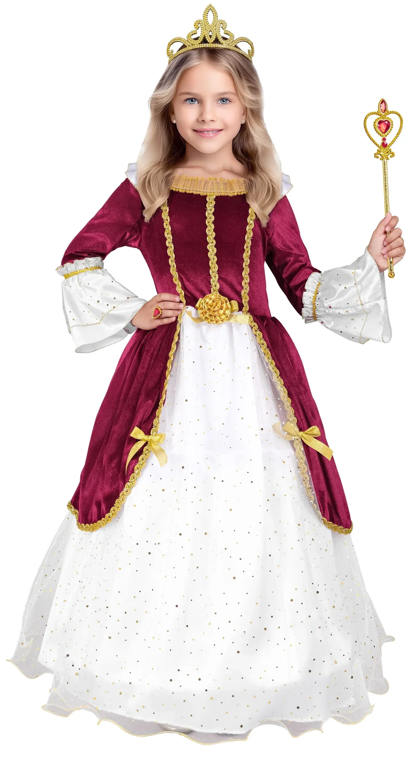 Costume da Principessa Medievale Elegante per Bambina