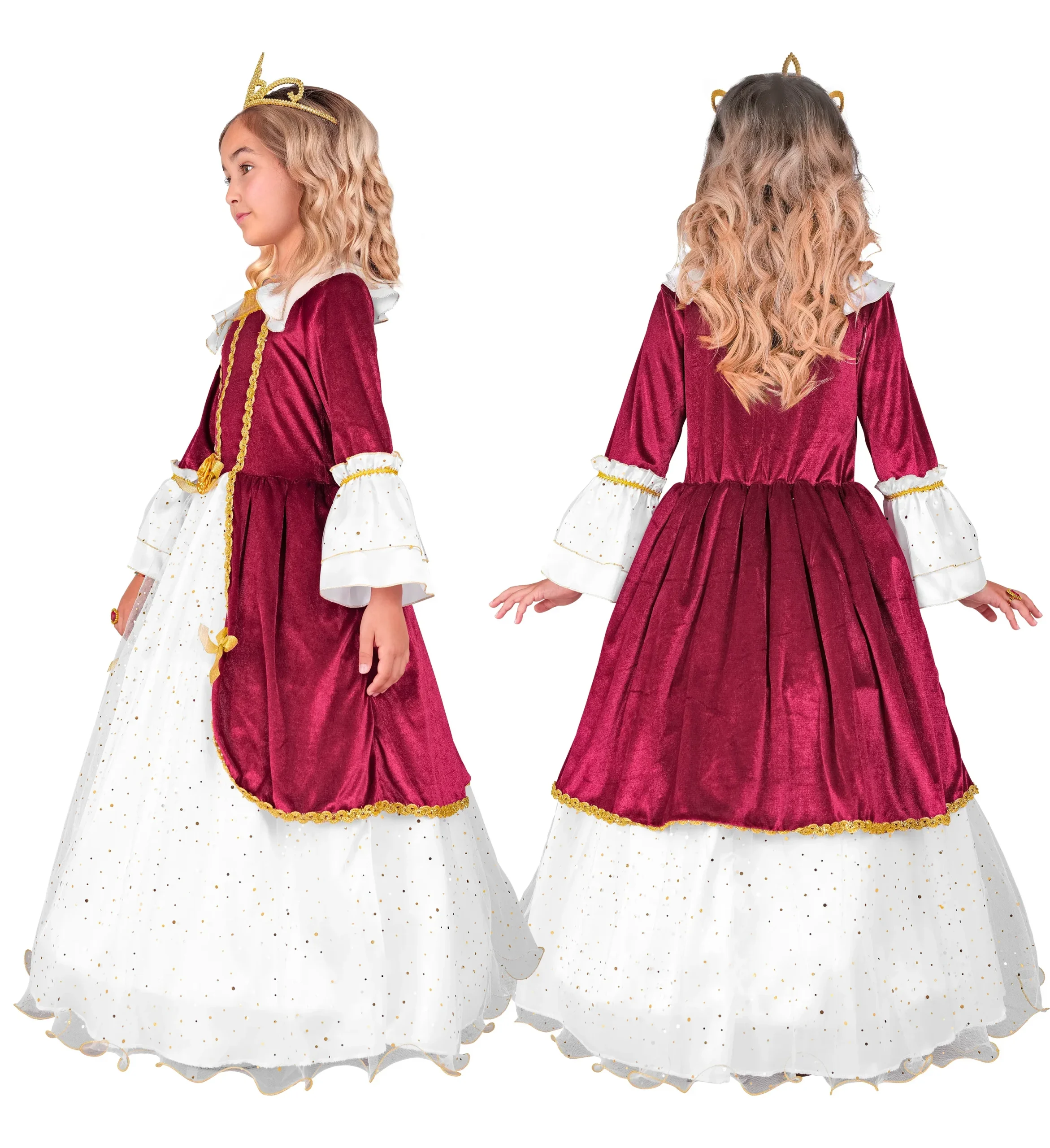 Costume da Principessa Medievale Elegante per Bambina - immagine 3