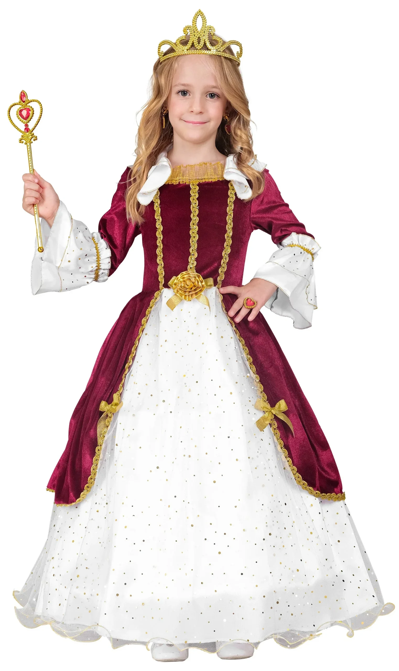 Costume da Principessa Medievale Elegante per Bambina - immagine 5