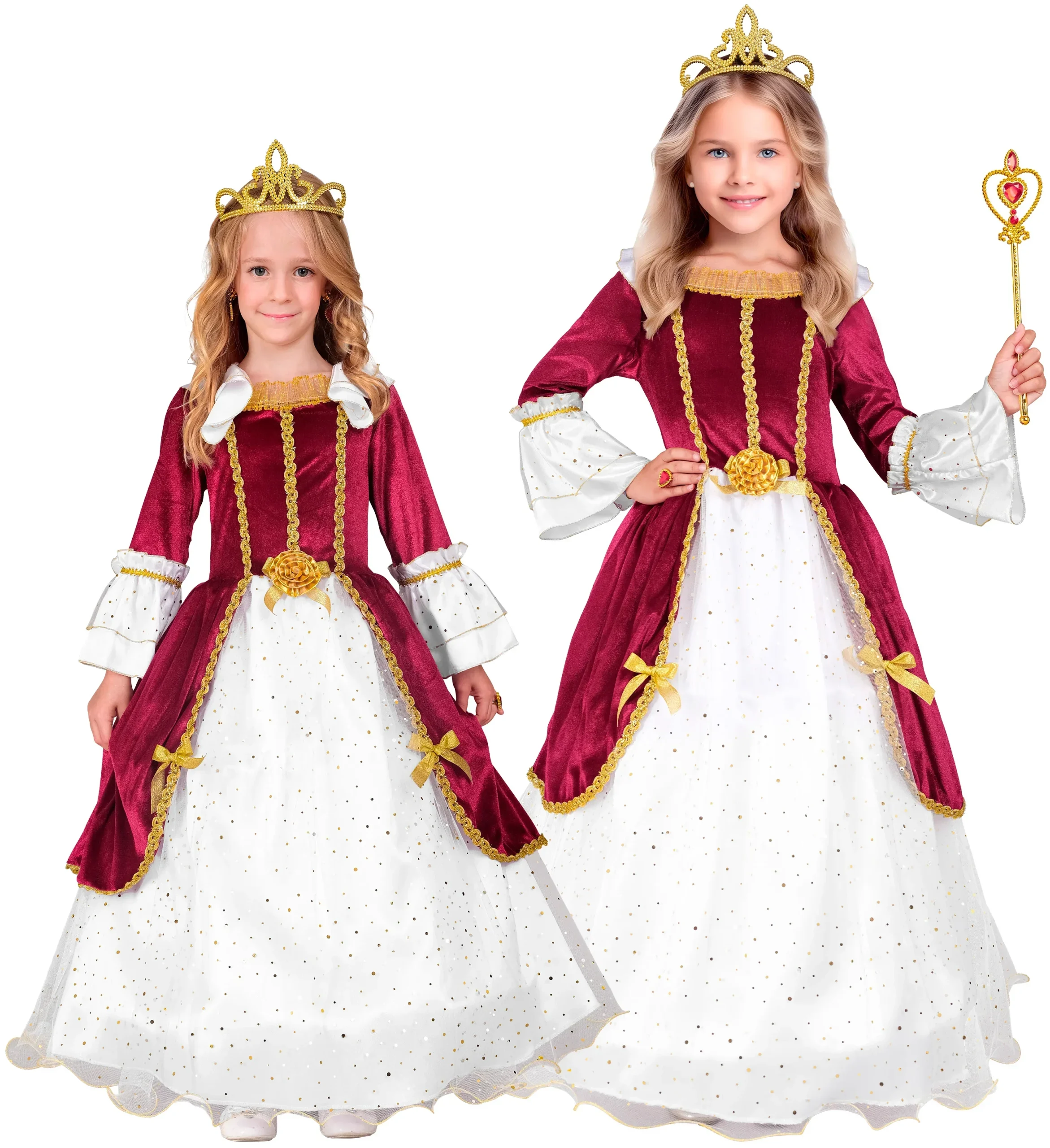 Costume da Principessa Medievale Elegante per Bambina - immagine 8