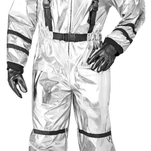 Costume da Astronauta Argento con Casco Bambino
