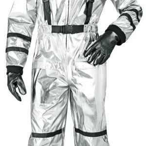 Costume da Astronauta Argento con Casco per Uomo