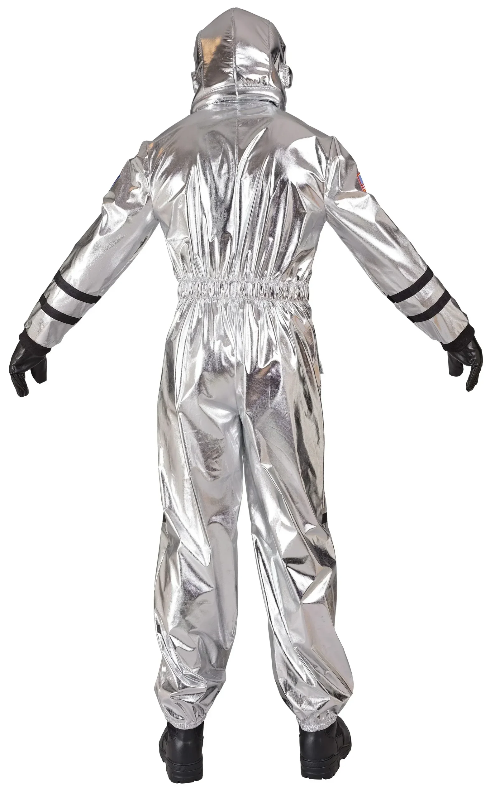 Costume da Astronauta Argento con Casco per Uomo - immagine 4