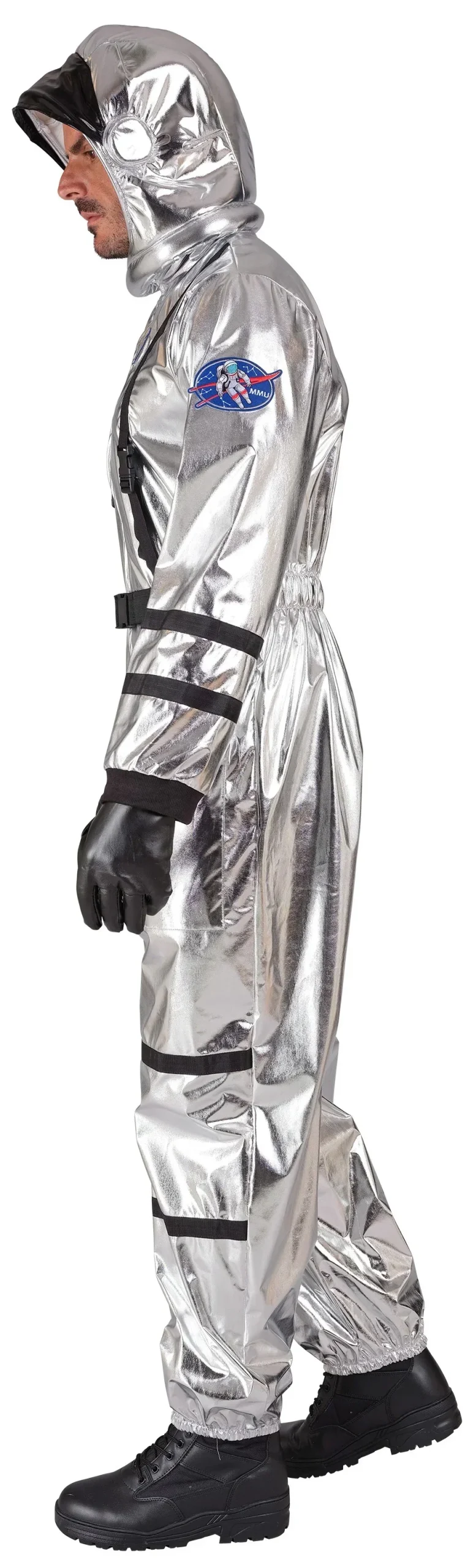 Costume da Astronauta Argento con Casco per Uomo - immagine 6