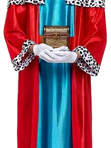 Costume da Re Magio Rosso e Blu per Uomo