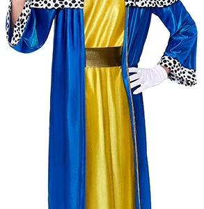Costume da Re Magio Blu e Giallo per Uomo
